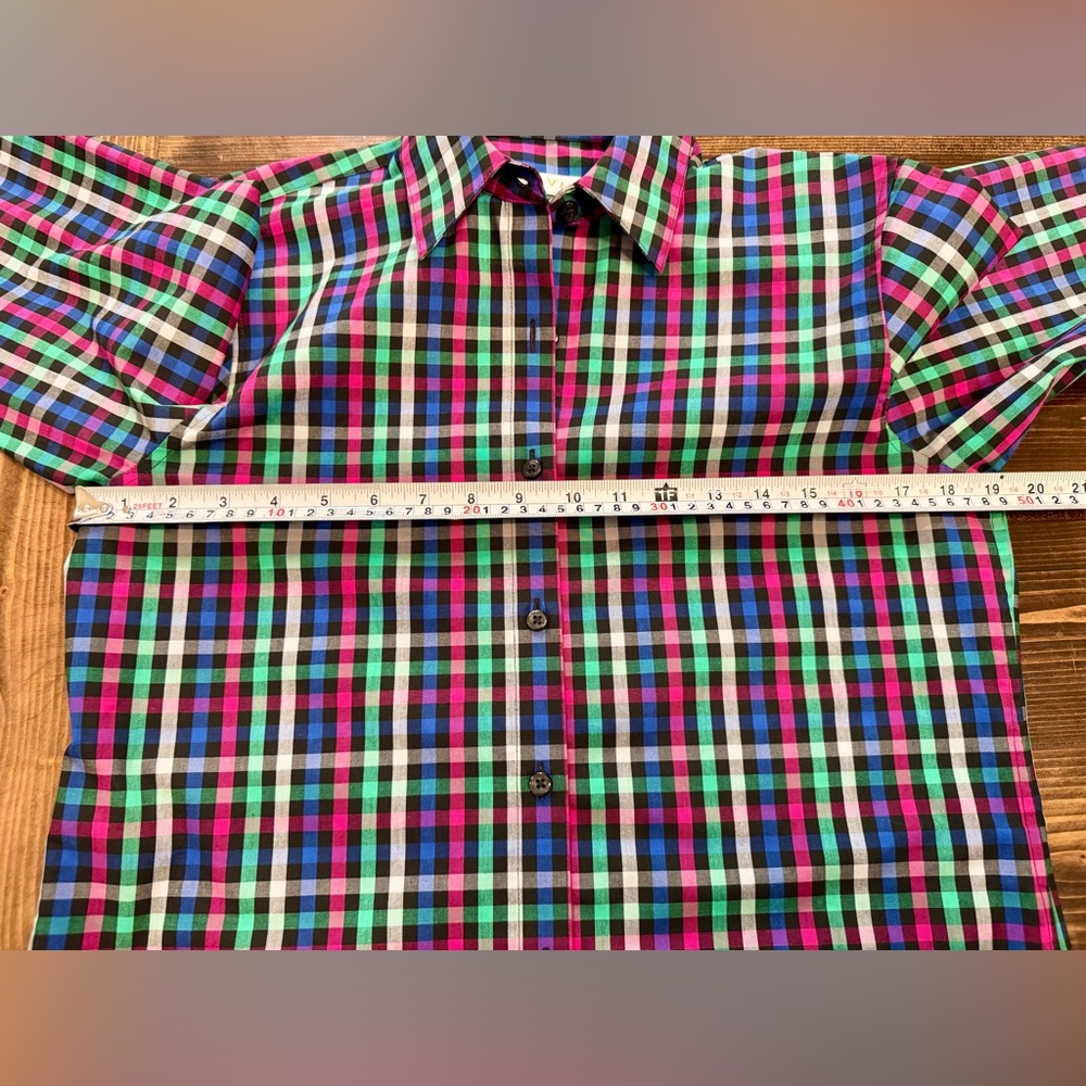 NWT Orvis Vibrant Plaid Women’s Button Down Shirt - Picture 8 of 9